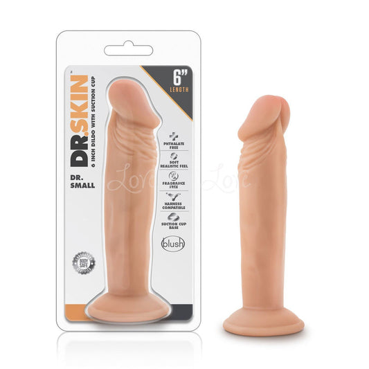 Blush Dr. Skin Dr. Small 6 Inch Dildo with Suction Cup