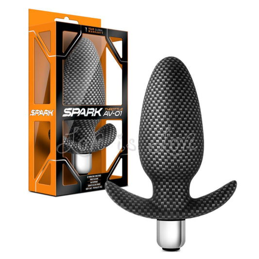Blush Novelties Spark Throttle AV-01 Carbon Fiber Vibro Anal Plug [Clearance SALE]