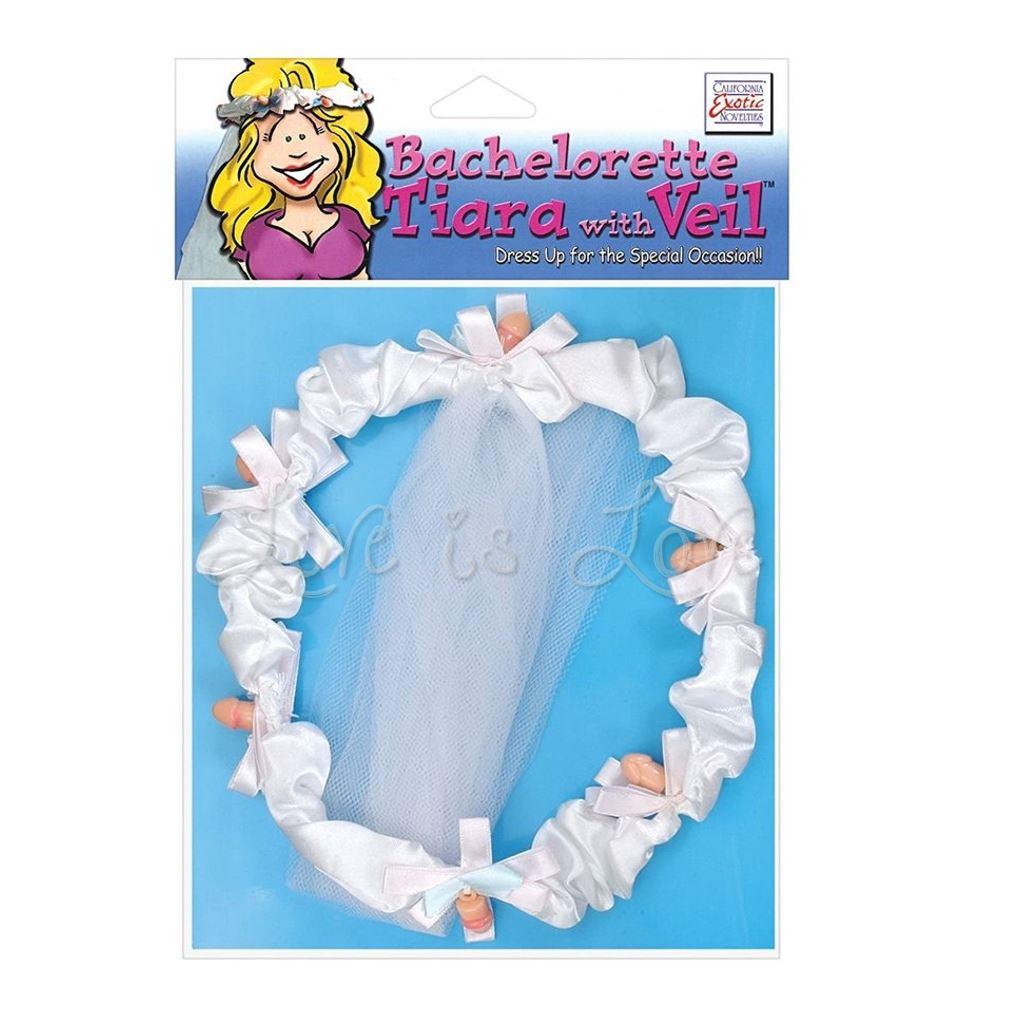 CalExotics Bachelorette Tiara With Veil