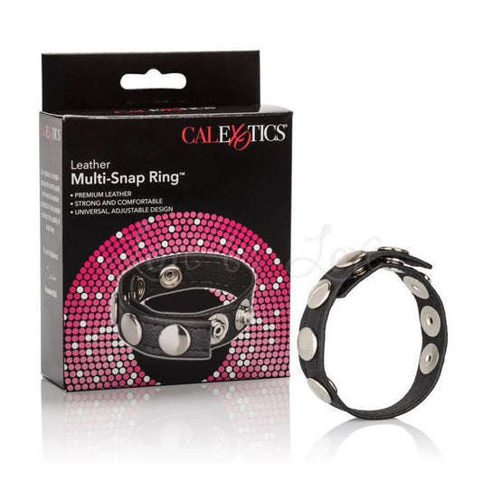 CalExotics Leather Multi-Snap Ring