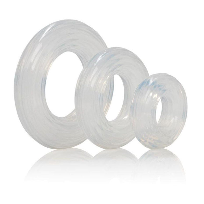 CalExotics Premium Silicone Ring Set Clear