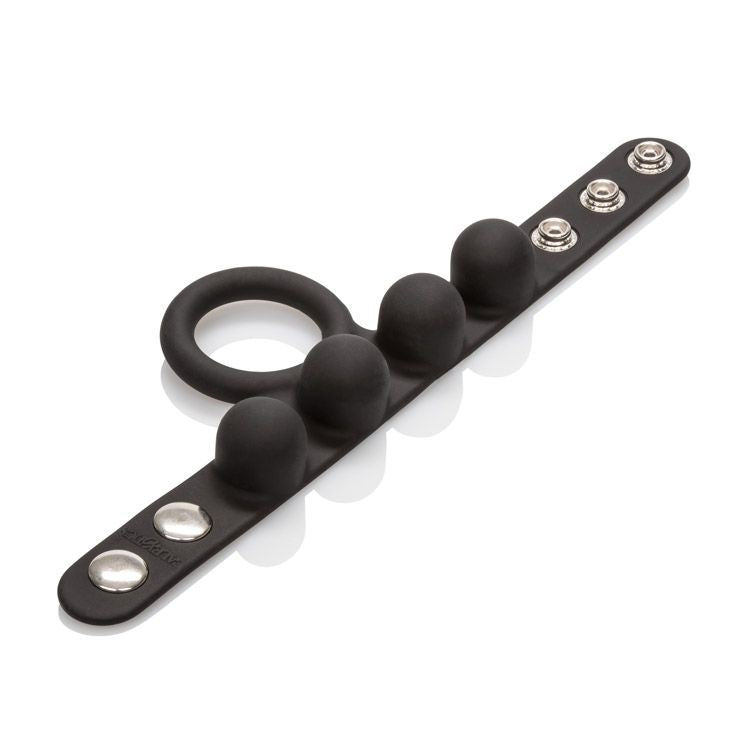 CalExotics Silicone Weighted C-Ring Ball Stretcher Medium (60 G Added Weight - Unique Scrotum Stretching System)