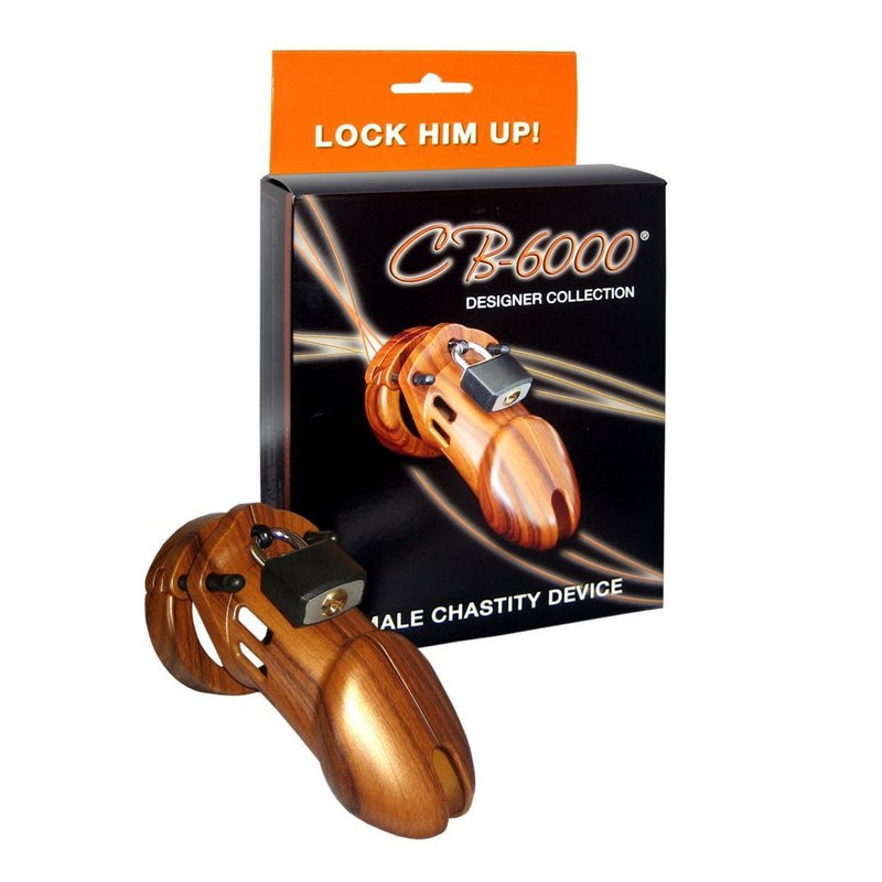CB-X CB-6000 3.25 Inch Male Chastity Device Designer Collection Wood or Camouflage or Gold [SALE*]