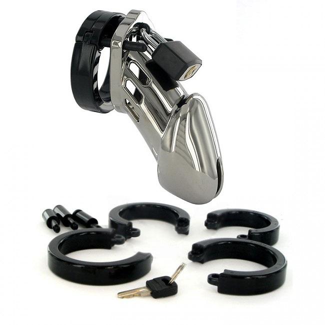 CB-X CB-6000 Male Chastity Device Designer Collection Chrome Finish