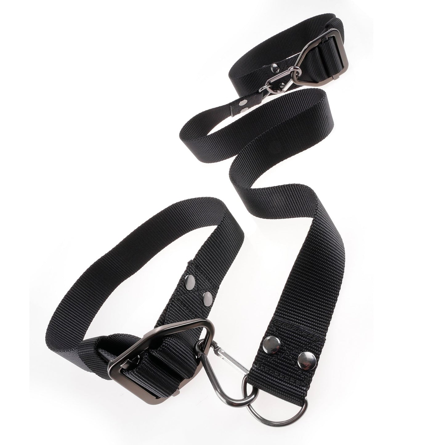 Command By Sir Richard's Deluxe Cuff Set Black And Stainless Steel [Limited Time Offer]