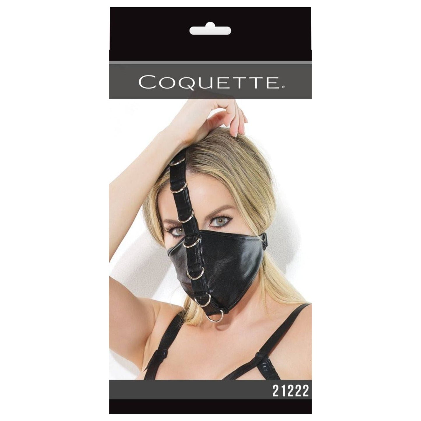 Coquette Darque Wetlook Fetish Mask (One Size)