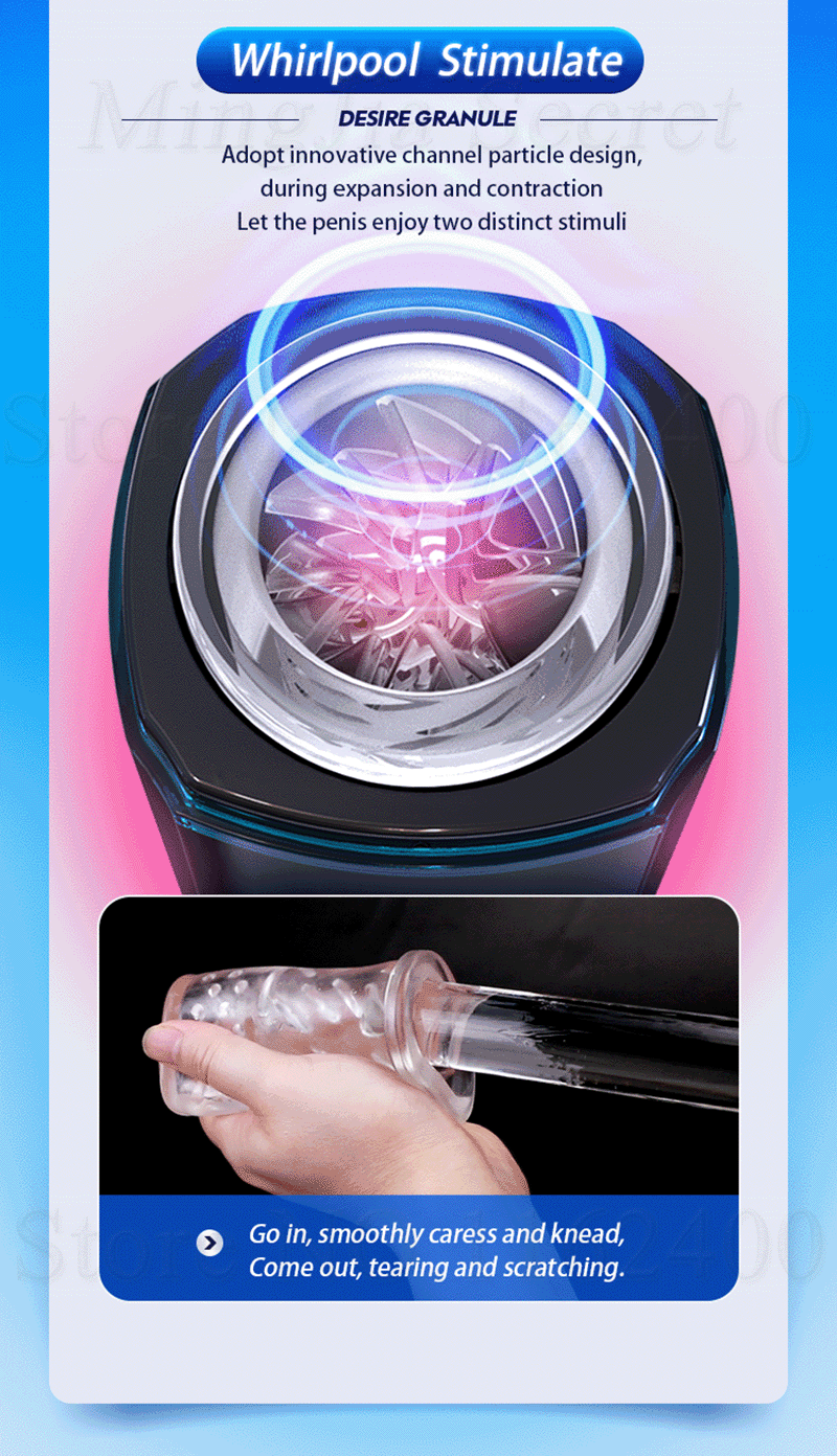 Leten X9-IV Piston Warming Retractable Masturbation Cup (Latest Version 4 Edition)