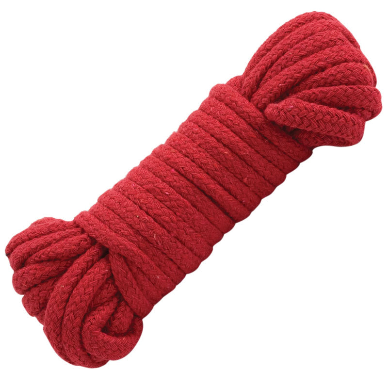 Doc Johnson Japanese Style Bondage Rope 32 Feet 10 Meter Red or Black