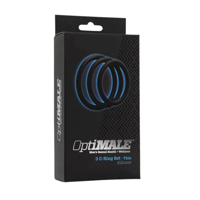 Doc Johnson OptiMale 3 C-Ring Set Thin or Thick