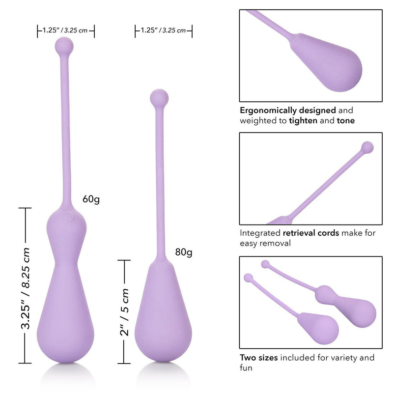 Dr. Laura Berman Kegel Set Silicone Weighted Kegel Exercisers