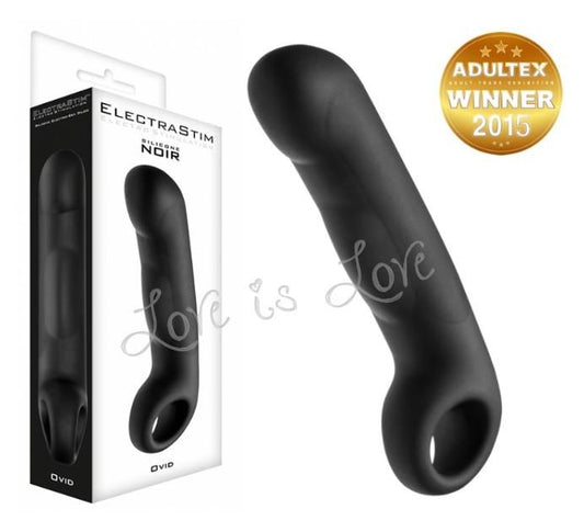ElectraStim Silicone Noir Ovid Electro G-Spot Dildo