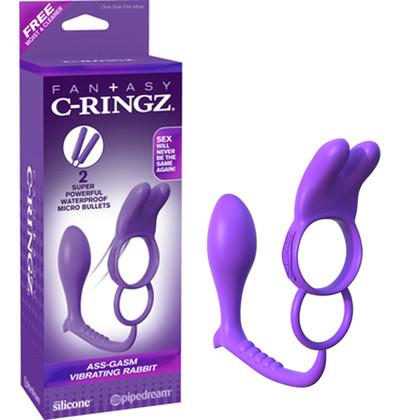 Fantasy C-Ringz Ass-Gasm Vibrating Rabbit [Clearance SALE]