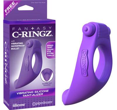 Fantasy C-Ringz Vibrating Silicone Taint-Alizer Purple(Special Clearance Sale)(Only 1 Left Under Retail Sale)