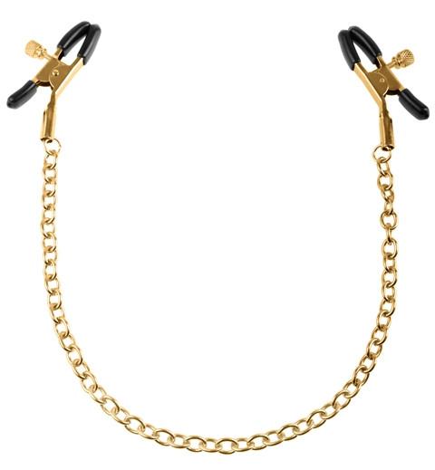 Fetish Fantasy Gold Chain Nipple Clamps