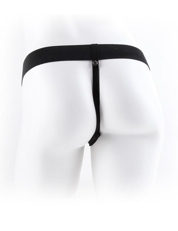 Fetish Fantasy Series 7 Inch Vibrating Hollow Strap-On With Balls