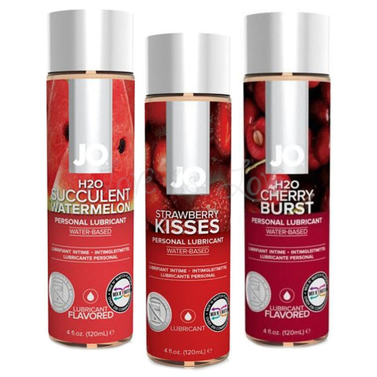System JO H2O Flavored Edible Water-Based Lubricant Strawberry Kisses