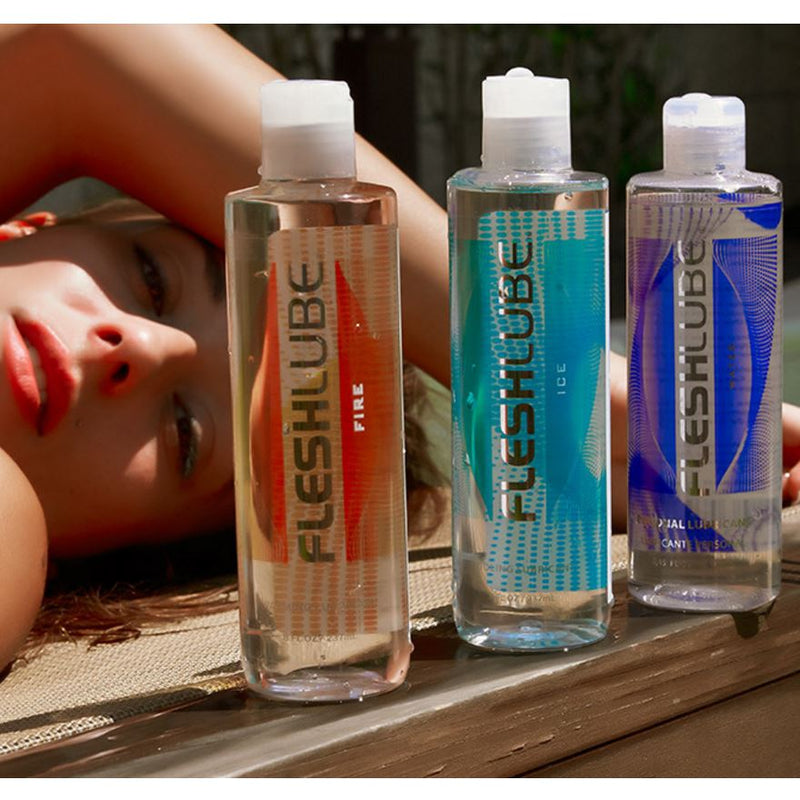 Fleshlight Fleshlube Water-Based Lubricants Water or Fire or Ice