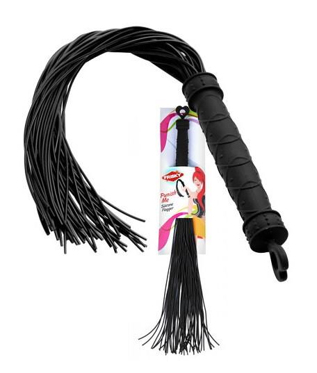 Frisky Punish Me Silicone Flogger 19 Inch