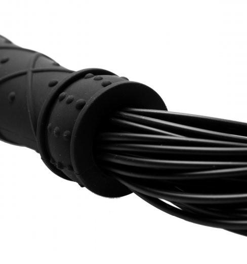 Frisky Punish Me Silicone Flogger 19 Inch