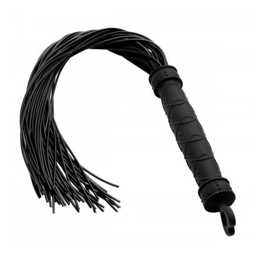 Frisky Punish Me Silicone Flogger 19 Inch
