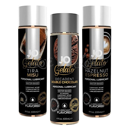System JO Gelato Flavored Water-Based Personal Lubricant Decadent Double Chocolate 30 ml or 120 ml