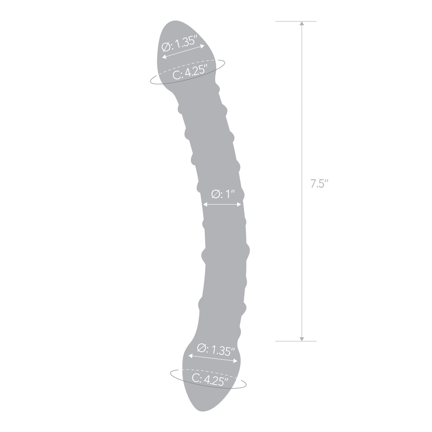 Glas Double Trouble 10 Inch Glass Dildo