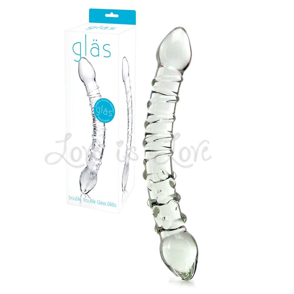 Glas Double Trouble 10 Inch Glass Dildo