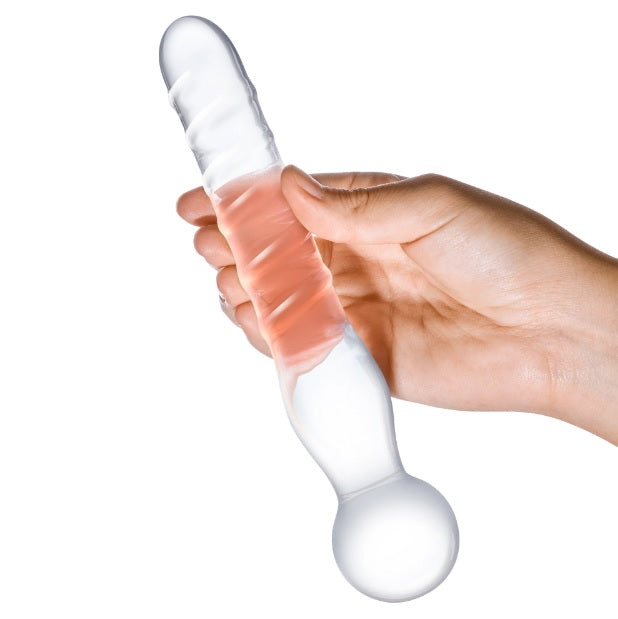 Glas Joystick Clear Glass Dildo 8 Inch