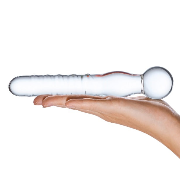 Glas Joystick Clear Glass Dildo 8 Inch
