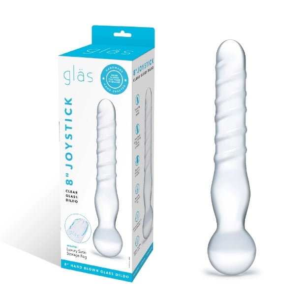 Glas Joystick Clear Glass Dildo 8 Inch