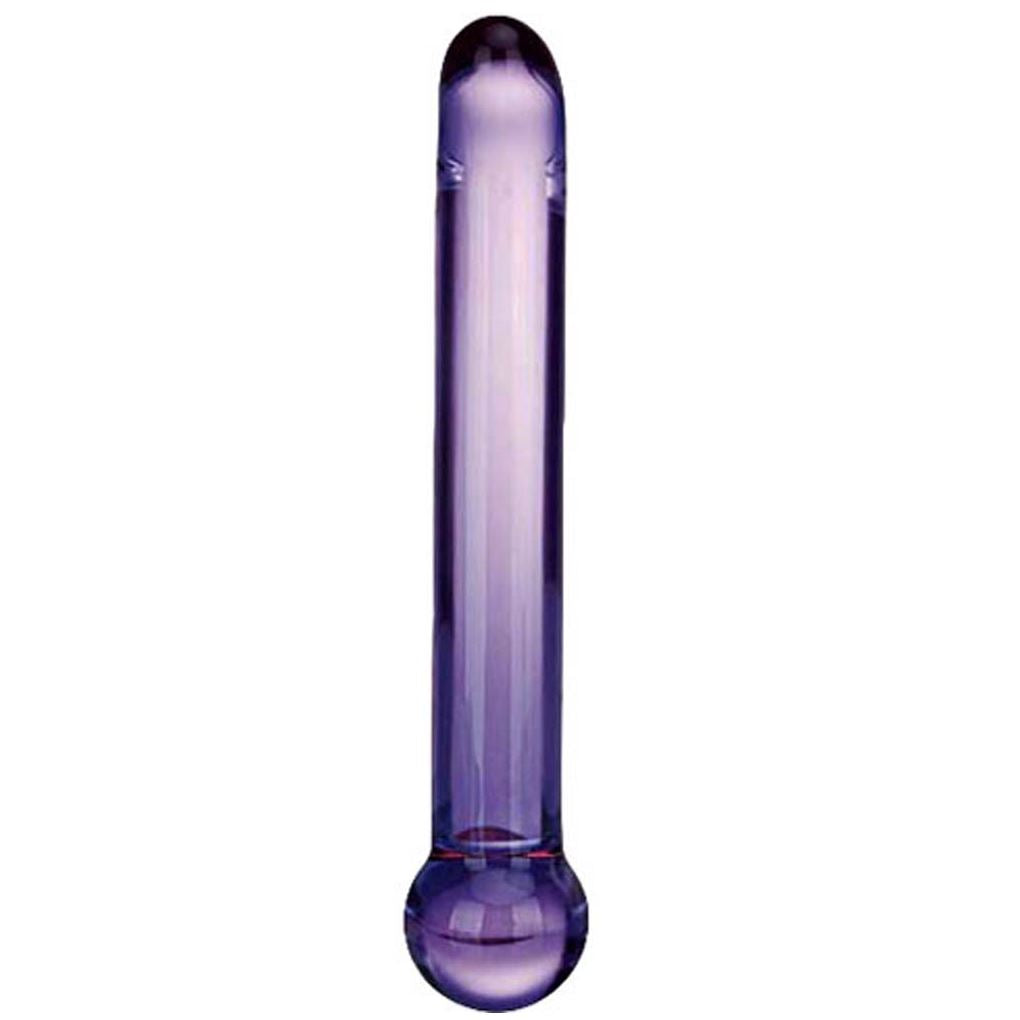 Glas Purple G-Spot Tickler Glass Dildo