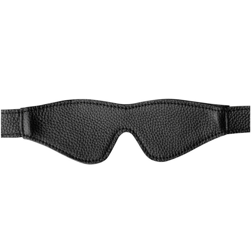 Greygasms Onyx Leather Blindfold (Limited Period Sale)