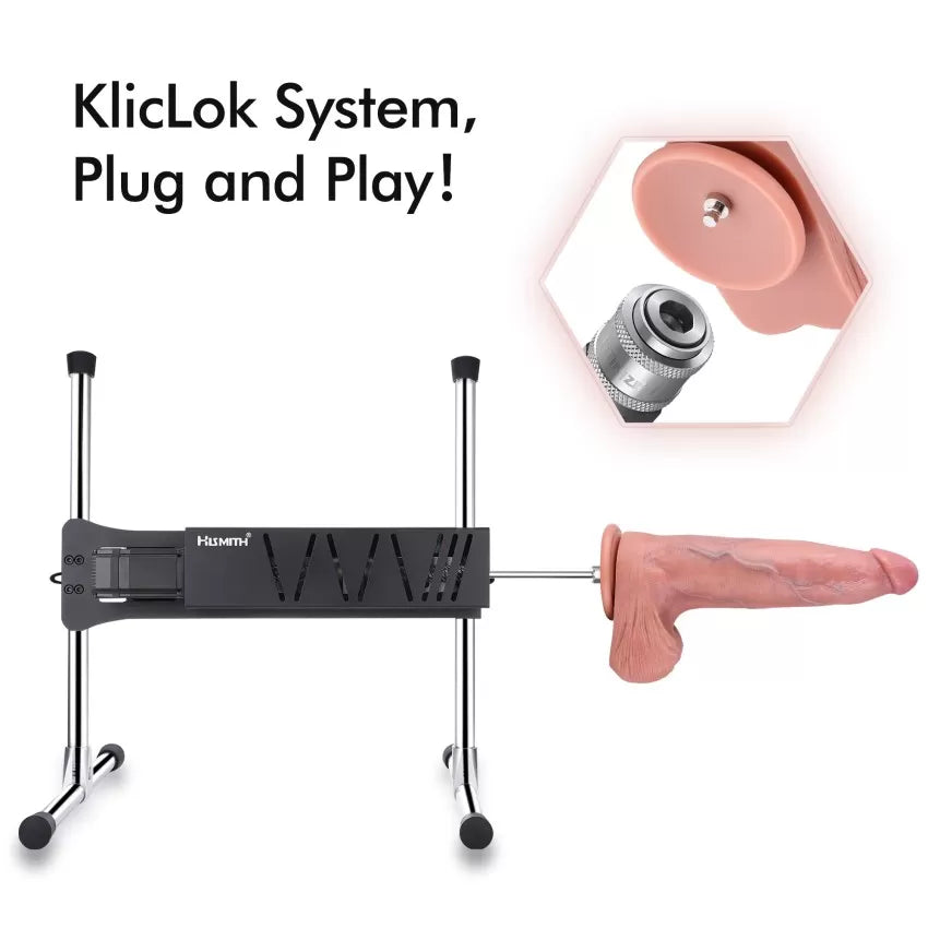 Hismith 13.5" Giant Dual Layered Silicone Dildo with Suction Cup & Removable Kliclok