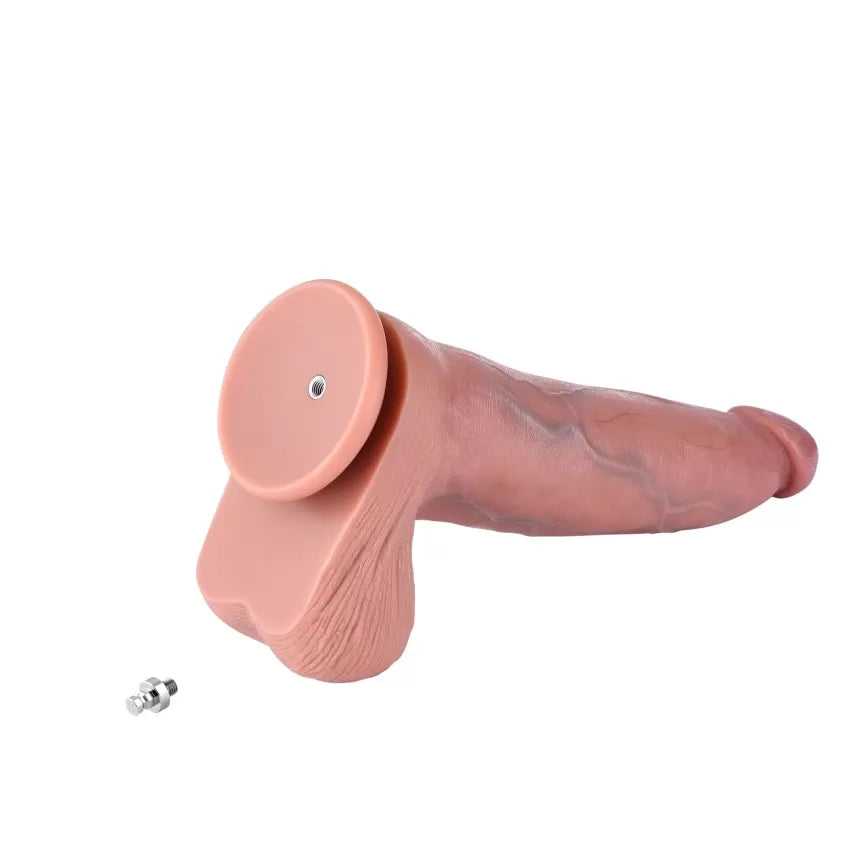 Hismith 13.5" Giant Dual Layered Silicone Dildo with Suction Cup & Removable Kliclok