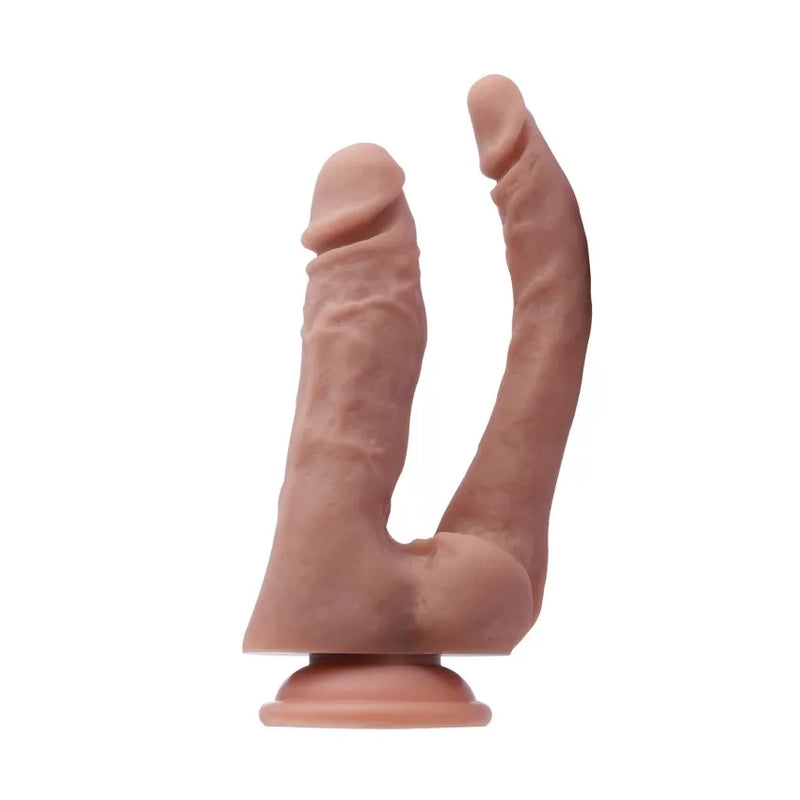 Hismith 7.7" Dual Penetration Silicone Dildo for KlicLok Sex Machine S