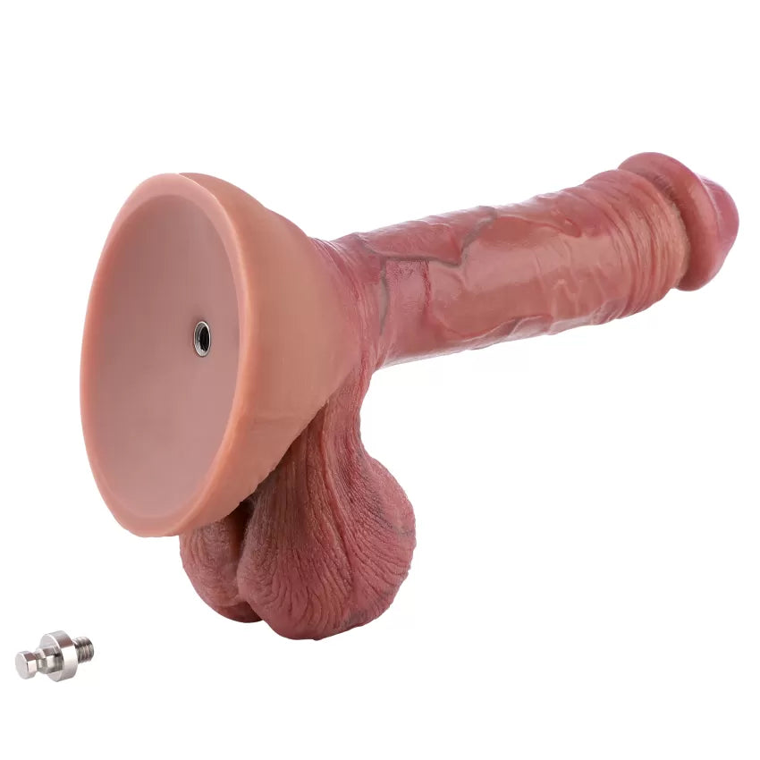 Hismith 8.5" Dual Density Realistic Silicone Dildo with Suction Cup & Removable Kliclok