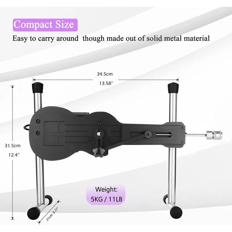 Hismith Mini Ukelele Series With KlicLok System App Controlled Love Machine