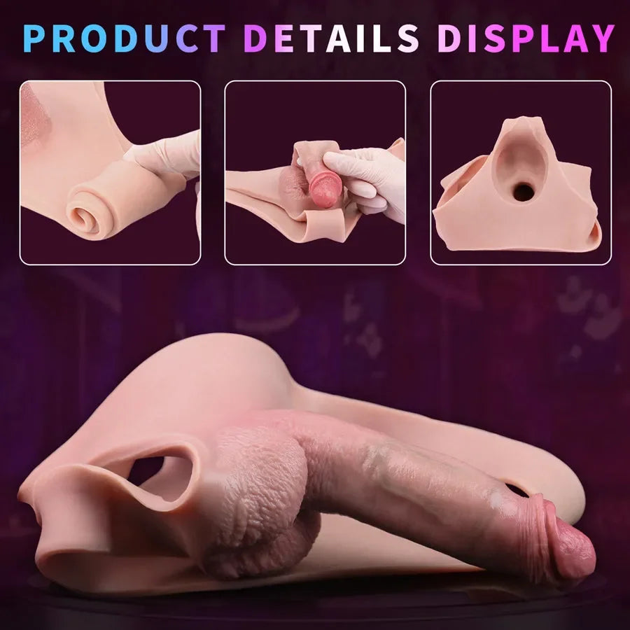 Steven Silicone Strap-on Hollow Penis Briefs 6.22inch