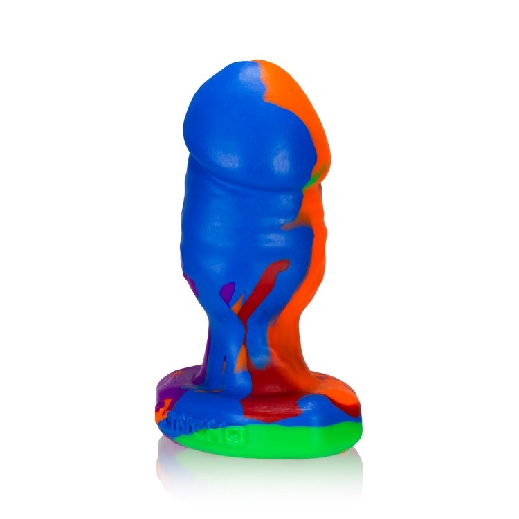 Oxballs Honcho 1 or 2 or 3, Black or Rainbow Swirl: Veiny Silicone Buttplug
