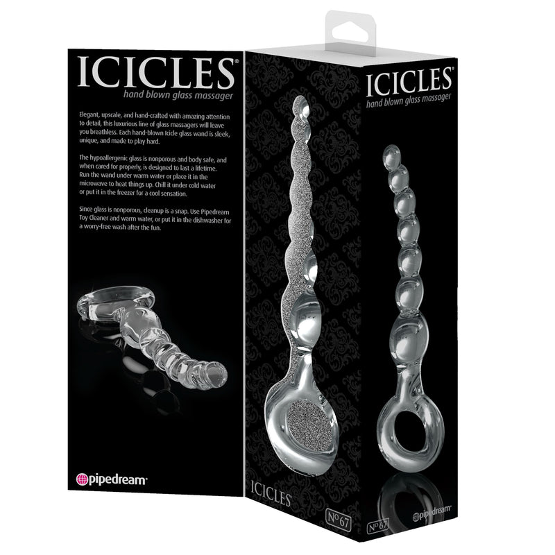 Icicles No. 67 Hand Blown Glass Massager