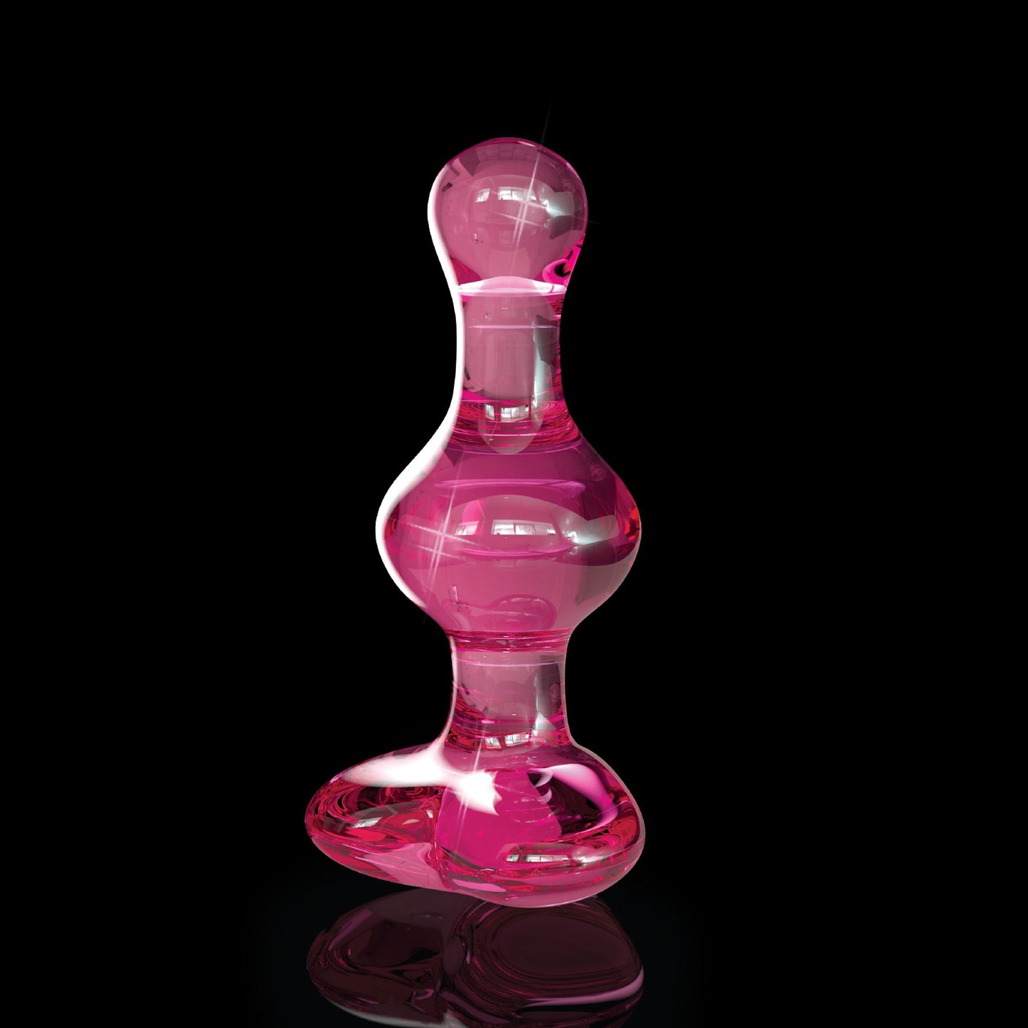 Icicles No. 75 Pink Heart Hand Blown Glass Massager