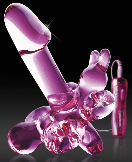 Icicles No. 34 - 10-Function Vibrating Hands-Free Strap-On [Last Piece Clearance Sale] *