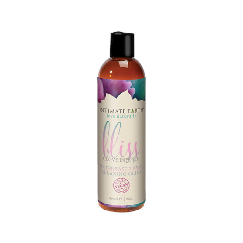 Intimate Earth Bliss Clove Infused Anal Relaxing Water Based Glide 2oz or 4oz