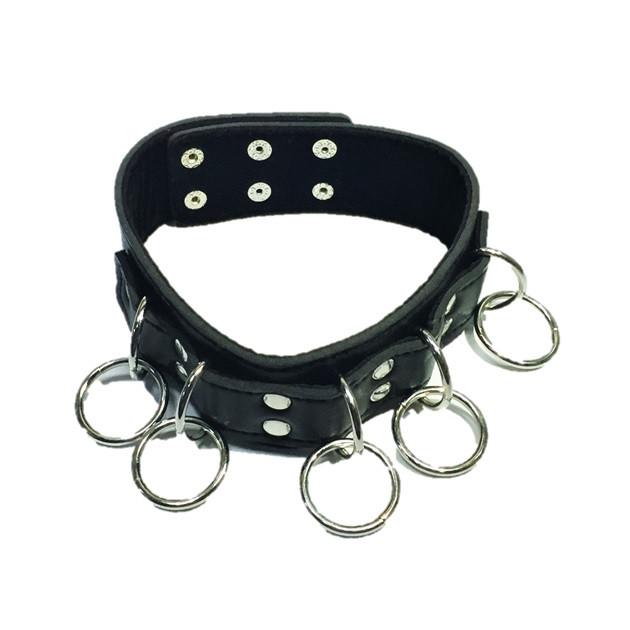 Japan KMP Bondage Collar With 5 Rings Ayu Sakurai GODS-408