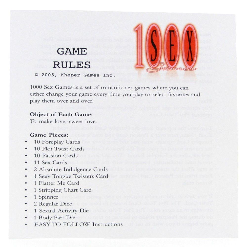 Kheper Games 1000 Sex Games (Endless Nights of Great Sex)