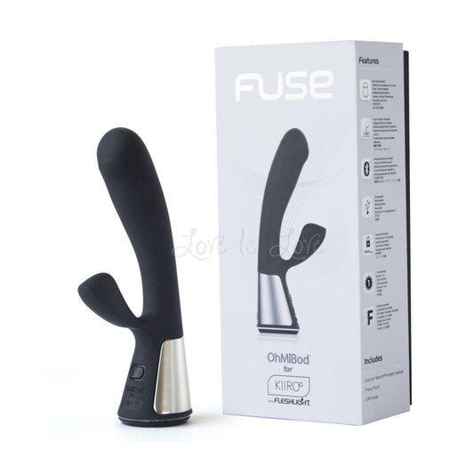 Kiiroo OhMiBod Fuse Bluetooth Vibrator Black [Limited Period Sale]
