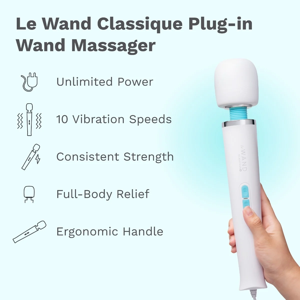 Le Wand Classique Original Plug-In Corded Wand Massager