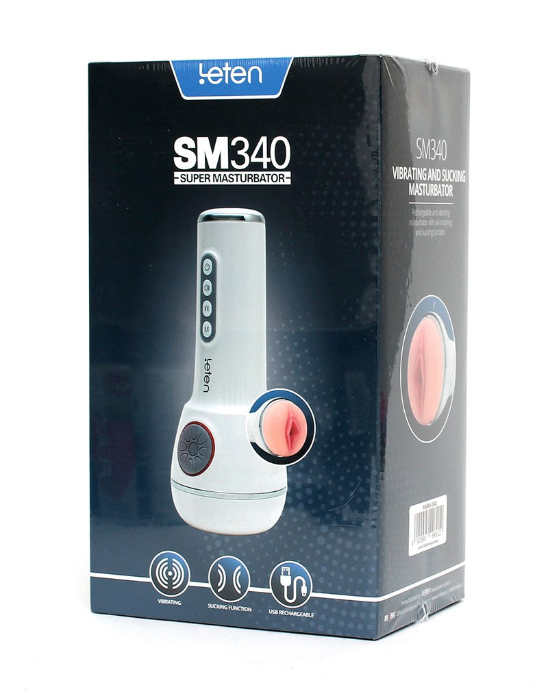 Leten SM340 Vibrating and Sucking Male Masturbator [Limited Time Offer]