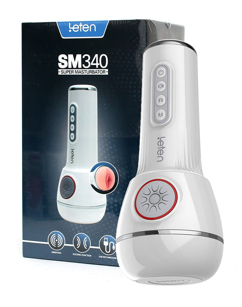 Leten SM340 Vibrating and Sucking Male Masturbator [Limited Time Offer]