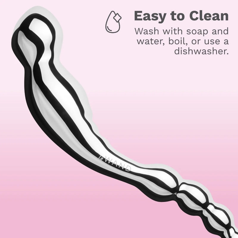 Le Wand Stainless Steel Swerve Double-Ended Pleasure Massager (Smooth and Sleek Dynamic)